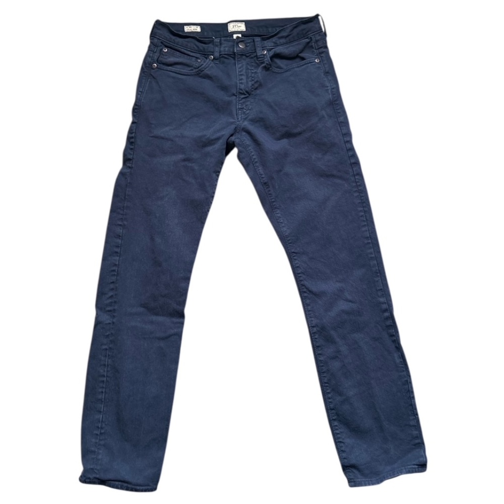 J.Crew 484 Stretch Slim Fit Jeans Mens Size 30x30 Black Denim Tapered Skater